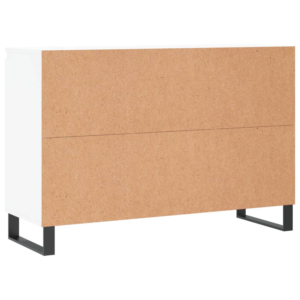 Credenza Bianca 104x35x70 cm in Legno Multistrato 827212