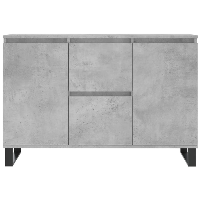 Credenza Grigio Cemento 104x35x70 cm in Legno Multistrato 827216