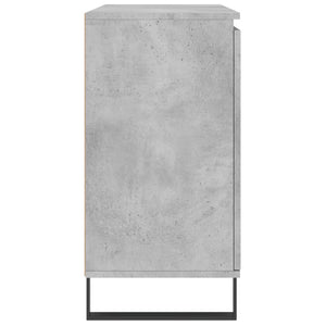 Credenza Grigio Cemento 104x35x70 cm in Legno Multistrato 827216