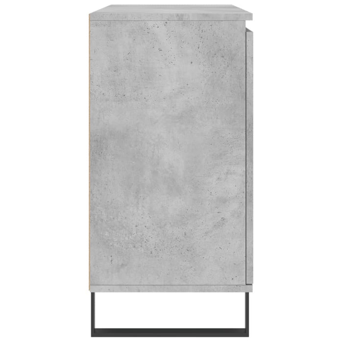 Credenza Grigio Cemento 104x35x70 cm in Legno Multistrato 827216