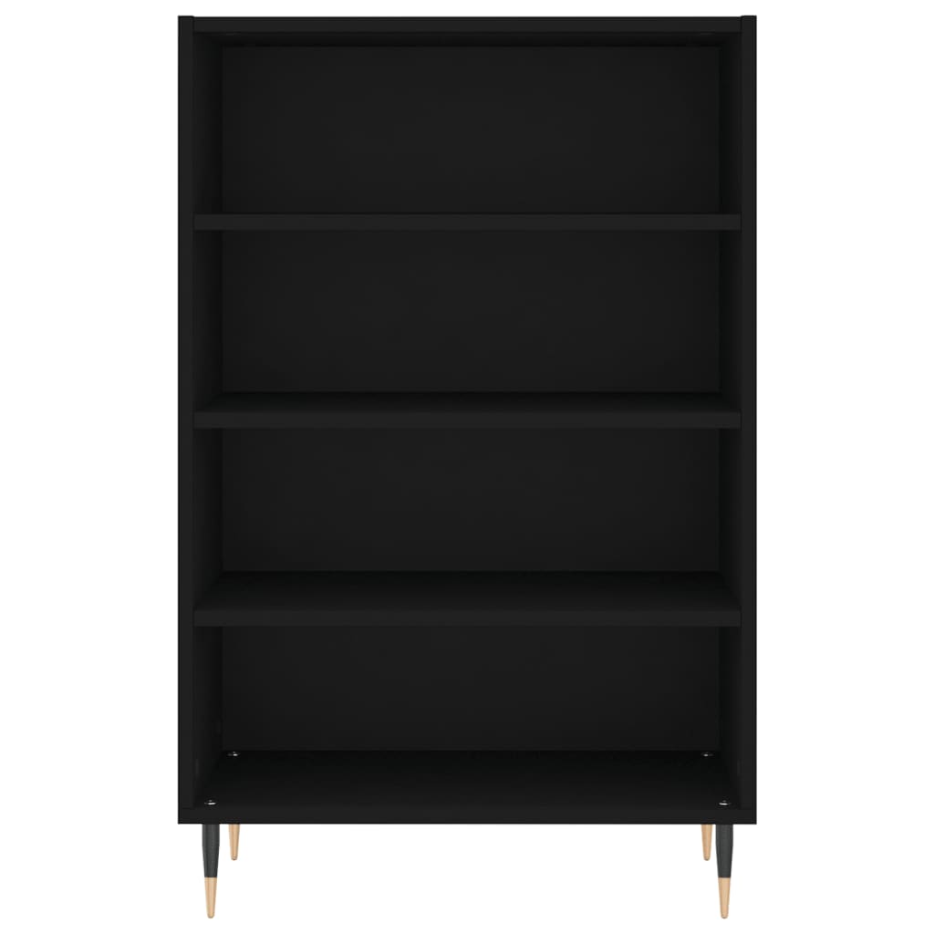 Credenza Nera 57x35x90 cm in Legno Multistrato 827221