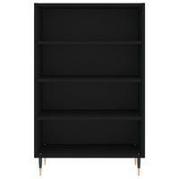 Credenza Nera 57x35x90 cm in Legno Multistrato 827221