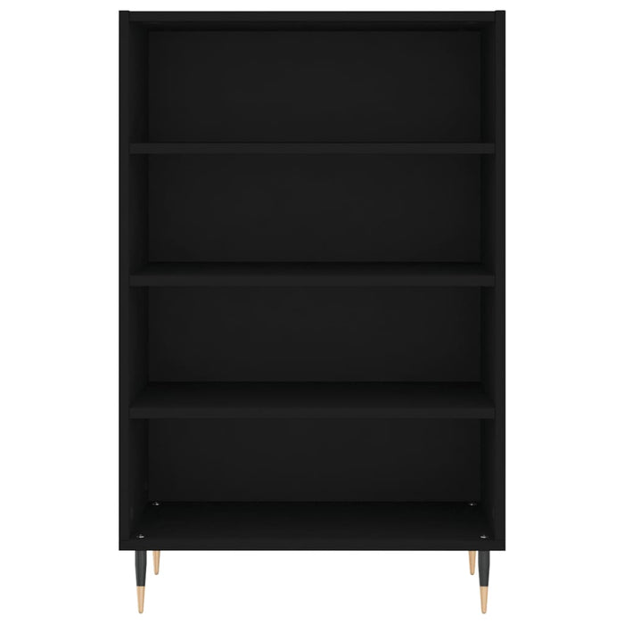 Credenza Nera 57x35x90 cm in Legno Multistrato 827221