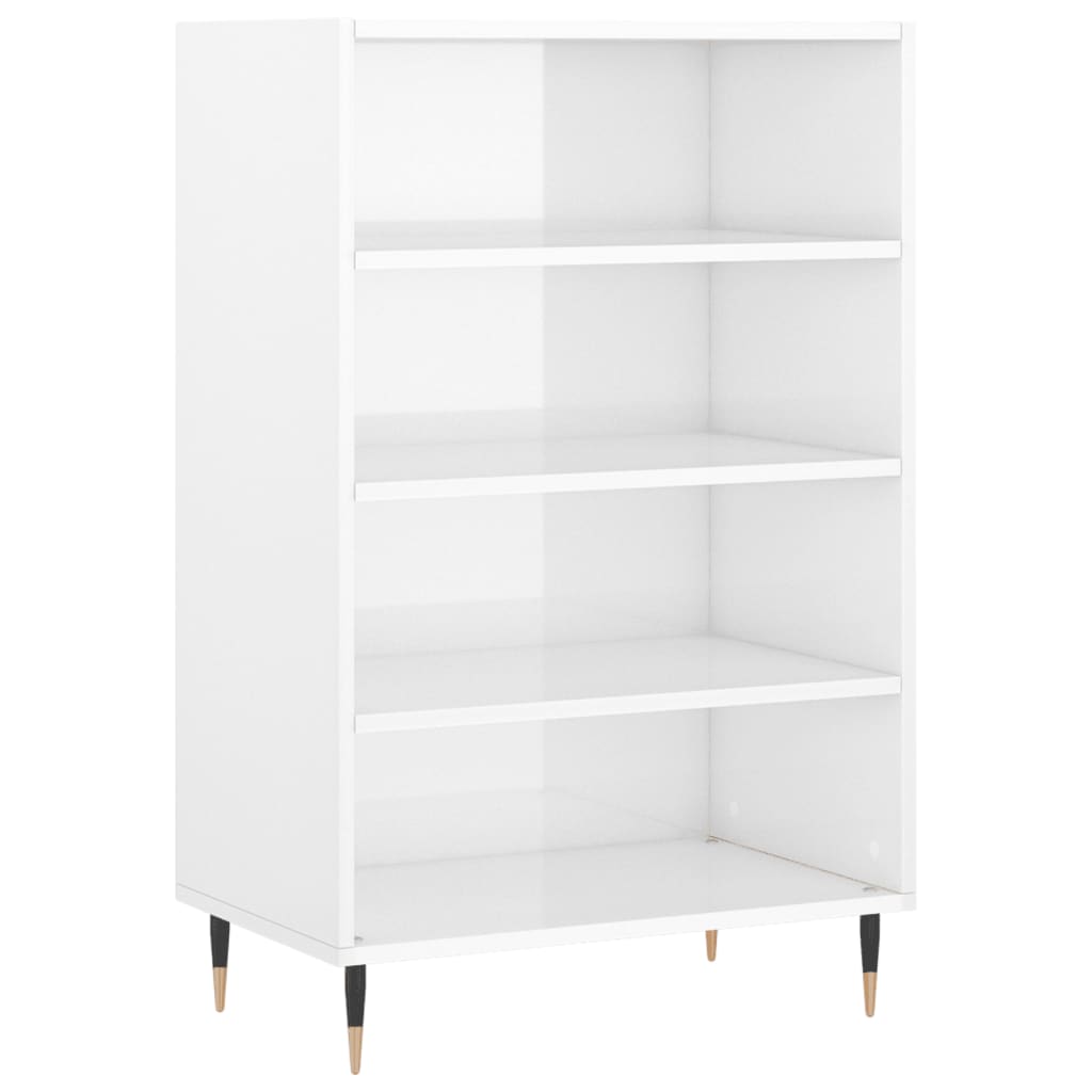 Credenza Bianco Lucido 57x35x90 cm in Legno Multistratocod mxl 105973