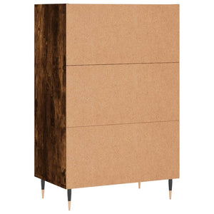 Credenza Rovere Fumo 57x35x90 cm in Legno Multistrato 827225