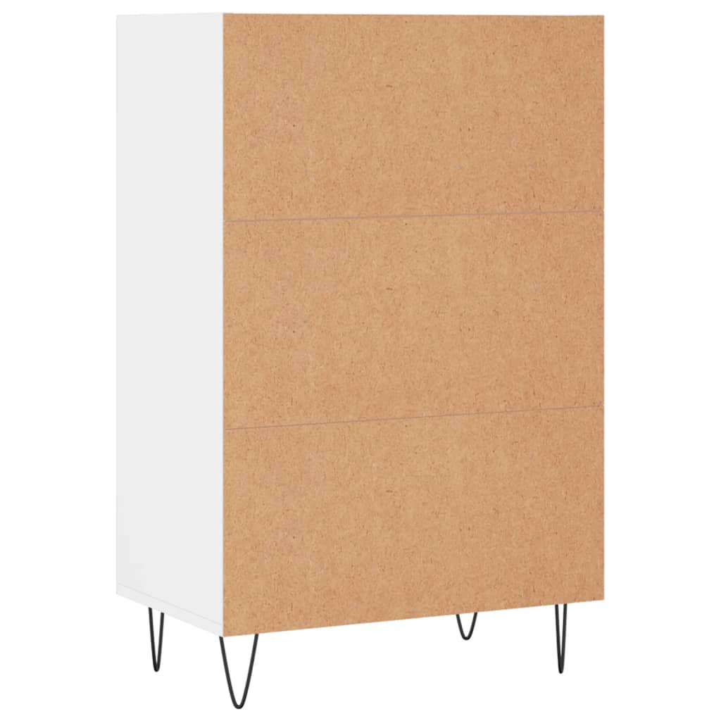 Credenza Bianca 57x35x90 cm in Legno Multistrato 827228