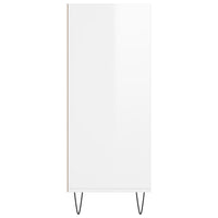 Credenza Bianco Lucido 57x35x90 cm in Legno Multistrato 827230