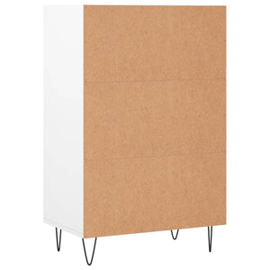 Credenza Bianco Lucido 57x35x90 cm in Legno Multistrato 827230