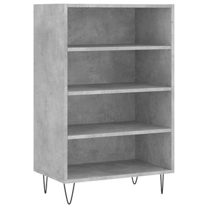 Credenza Grigio Cemento 57x35x90 cm in Legno Multistrato 827232