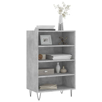 Credenza Grigio Cemento 57x35x90 cm in Legno Multistrato 827232