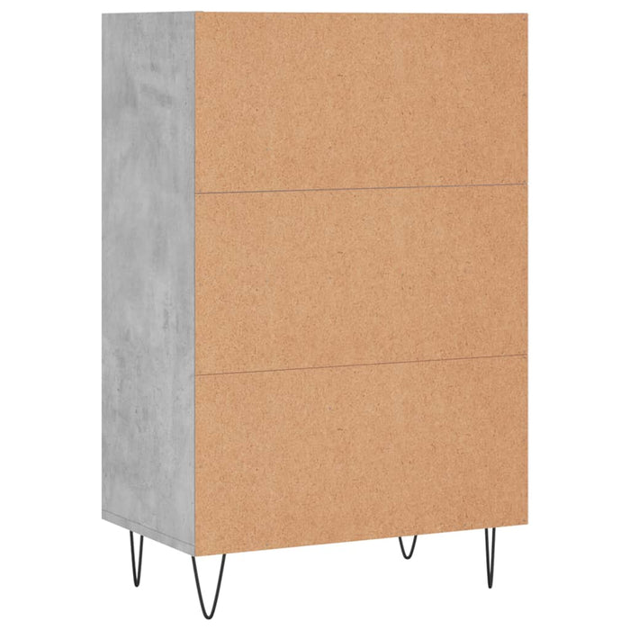 Credenza Grigio Cemento 57x35x90 cm in Legno Multistrato 827232