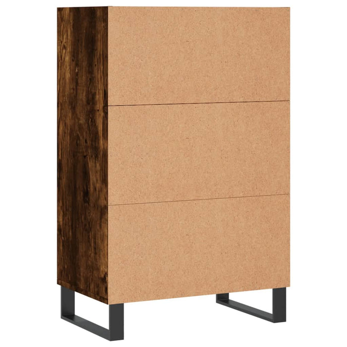 Credenza Rovere Fumo 57x35x90 cm in Legno Multistrato 827241