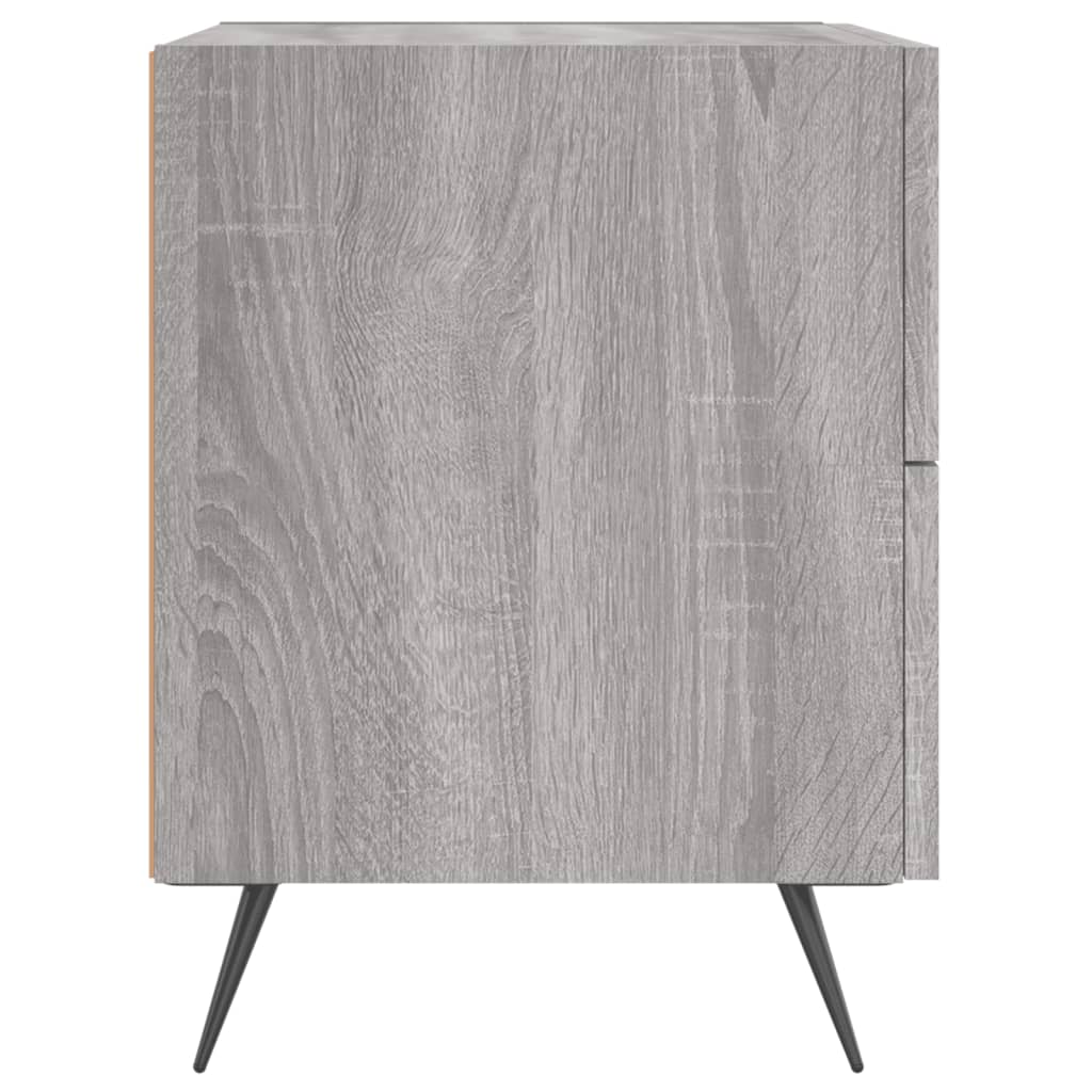 Comodino Grigio Sonoma 40x35x47,5 cm in Legno Multistrato 827256