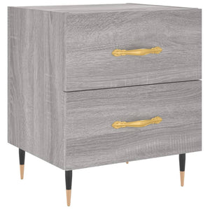 Comodini 2 pz Grigio Sonoma 40x35x47,5 cm in Legno Multistrato 827273