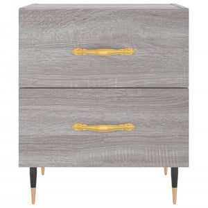 Comodini 2 pz Grigio Sonoma 40x35x47,5 cm in Legno Multistrato 827273