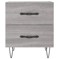 Comodino Grigio Sonoma 40x35x47,5 cm in Legno Multistrato 827304