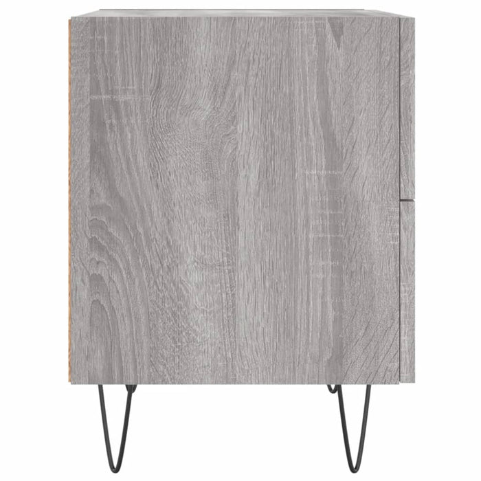 Comodino Grigio Sonoma 40x35x47,5 cm in Legno Multistrato 827304