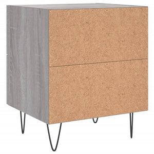 Comodino Grigio Sonoma 40x35x47,5 cm in Legno Multistrato 827304