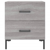 Comodino Grigio Sonoma 40x35x47,5 cm in Legno Multistrato 827320