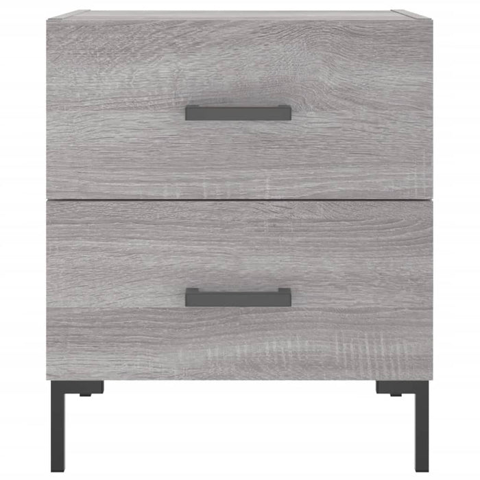 Comodino Grigio Sonoma 40x35x47,5 cm in Legno Multistrato 827320