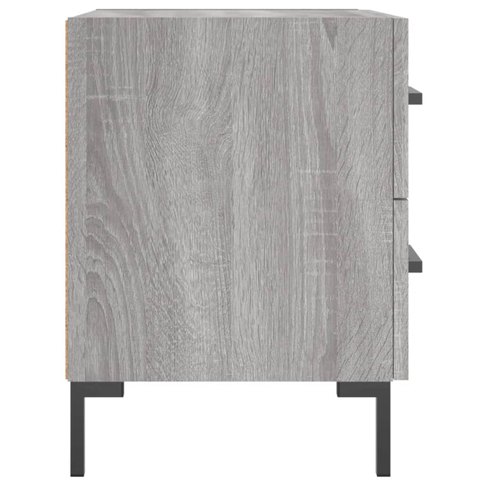 Comodino Grigio Sonoma 40x35x47,5 cm in Legno Multistrato 827320