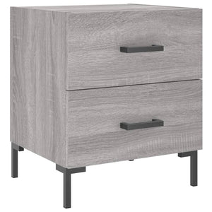 Comodini 2 pz Grigio Sonoma 40x35x47,5 cm in Legno Multistrato 827321