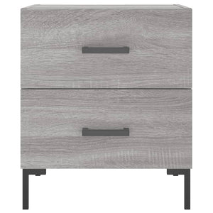 Comodini 2 pz Grigio Sonoma 40x35x47,5 cm in Legno Multistrato 827321