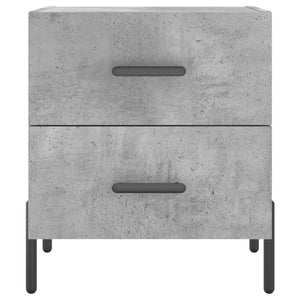 Comodini 2 pz Grigio Cemento 40x35x47,5 cm in Legno Multistrato 827333