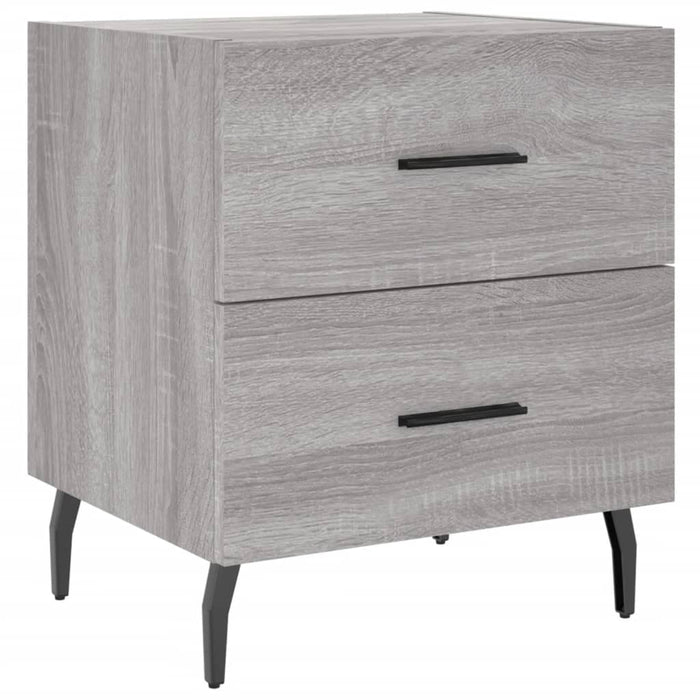 Comodino Grigio Sonoma 40x35x47,5 cm in Legno Multistrato 827352