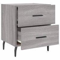 Comodino Grigio Sonoma 40x35x47,5 cm in Legno Multistrato 827352