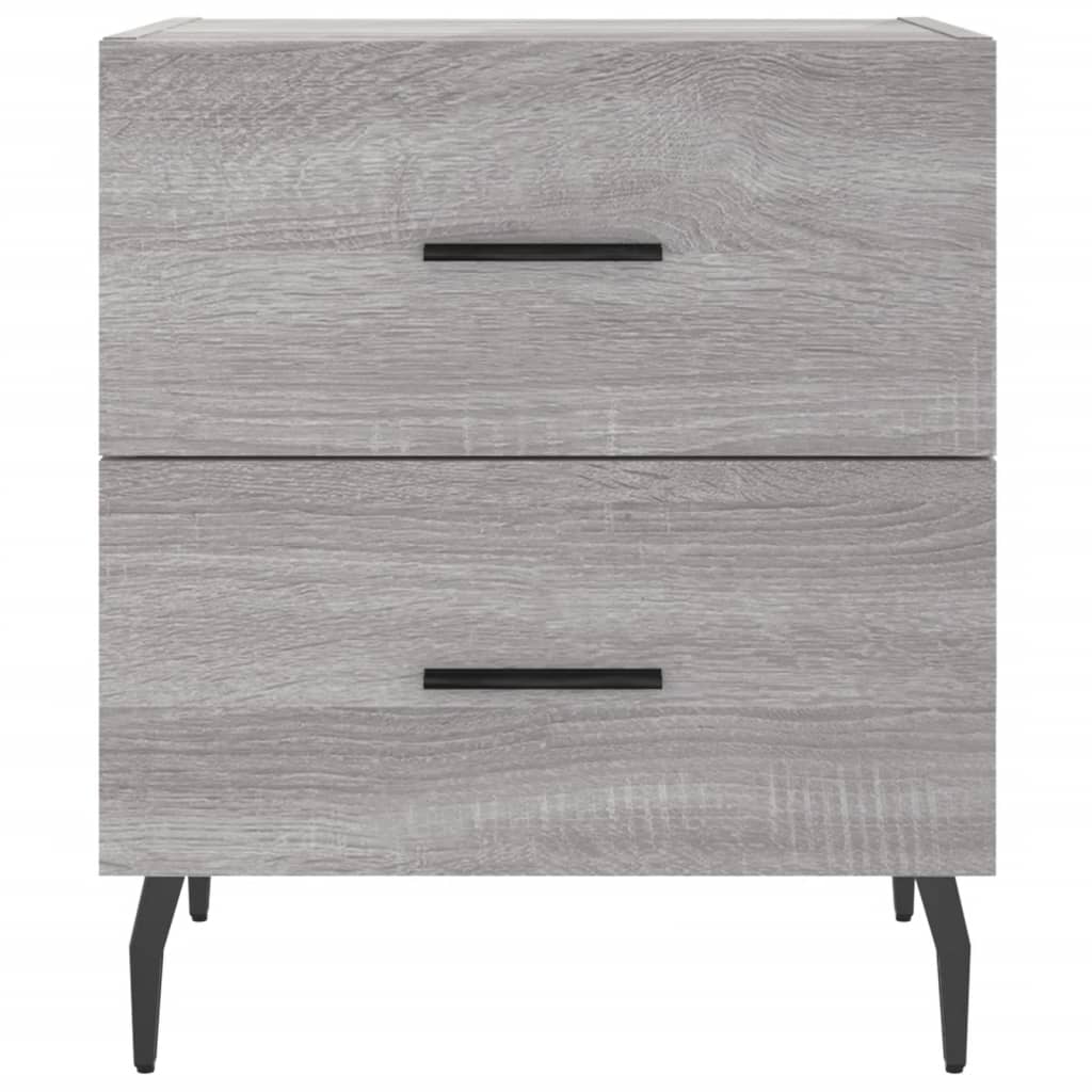 Comodino Grigio Sonoma 40x35x47,5 cm in Legno Multistrato 827352