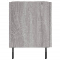 Comodino Grigio Sonoma 40x35x47,5 cm in Legno Multistrato 827352