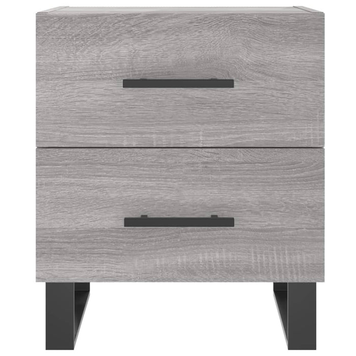 Comodini 2 pz Grigio Sonoma 40x35x47,5 cm in Legno Multistrato 827369