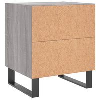 Comodini 2 pz Grigio Sonoma 40x35x47,5 cm in Legno Multistrato 827369