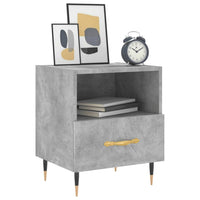 Comodini 2 pz Grigio Cemento 40x35x47,5 cm in Legno Multistratocod mxl 127773