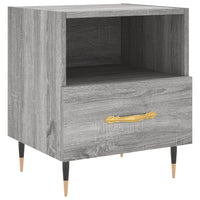 Comodino Grigio Sonoma 40x35x47,5 cm in Legno Multistrato 827400