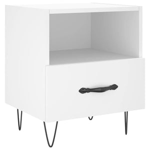 Comodini 2 pz Bianchi 40x35x47,5 cm in Legno Multistrato 827421