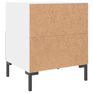 Comodino Bianco 40x35x47,5 cm in Legno Multistrato 827436