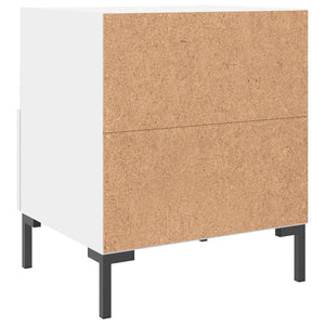 Comodini 2 pz Bianchi 40x35x47,5 cm in Legno Multistrato 827437