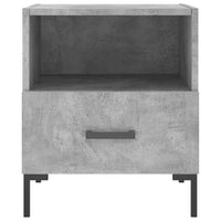 Comodini 2 pz Grigio Cemento 40x35x47,5 cm in Legno Multistrato 827445