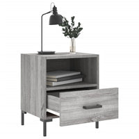 Comodini 2 pz Grigio Sonoma 40x35x47,5 cm in Legno Multistrato 827449