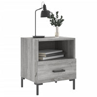 Comodini 2 pz Grigio Sonoma 40x35x47,5 cm in Legno Multistrato 827449