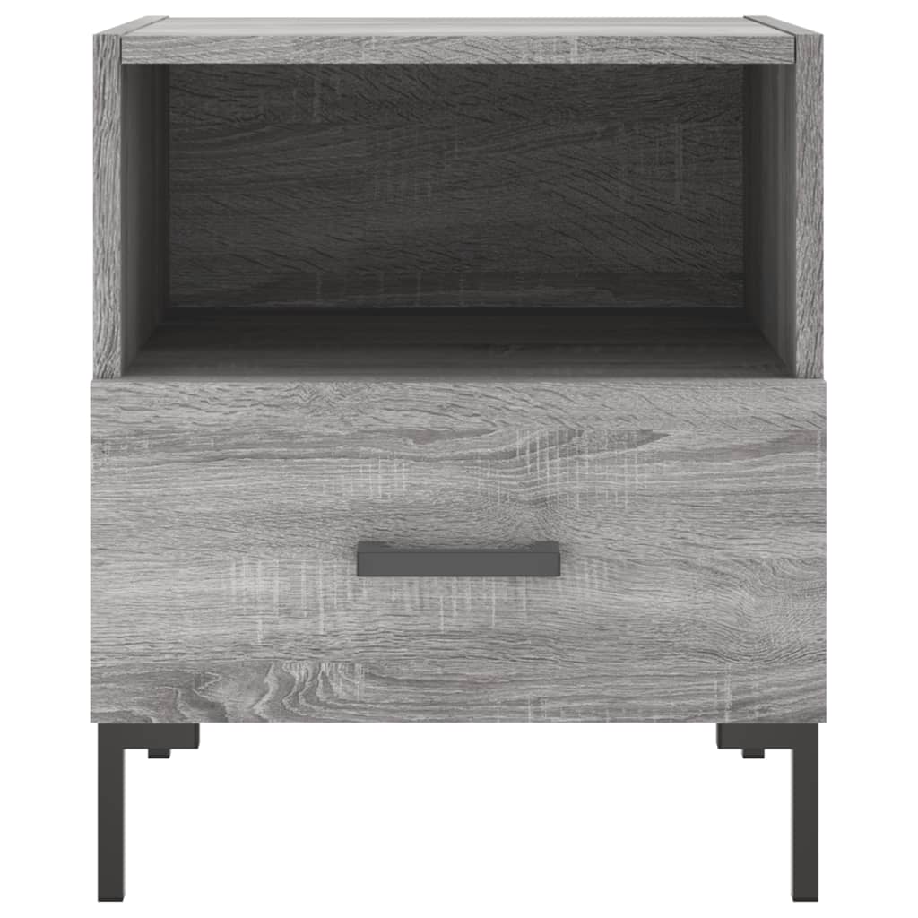 Comodini 2 pz Grigio Sonoma 40x35x47,5 cm in Legno Multistrato 827449