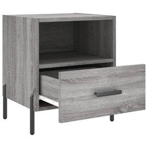 Comodino Grigio Sonoma 40x35x47,5 cm in Legno Multistrato 827464