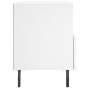 Comodino Bianco 40x35x47,5 cm in Legno Multistrato 827468