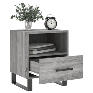 Comodini 2 pz Grigio Sonoma 40x35x47,5 cm in Legno Multistrato 827497