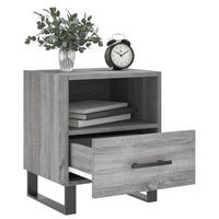 Comodini 2 pz Grigio Sonoma 40x35x47,5 cm in Legno Multistratocod mxl 80656