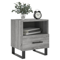 Comodini 2 pz Grigio Sonoma 40x35x47,5 cm in Legno Multistrato 827497