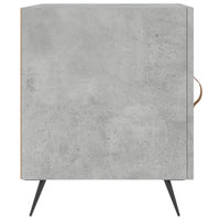 Comodino Grigio Cemento 40x40x50 cm in Legno Multistrato 827508