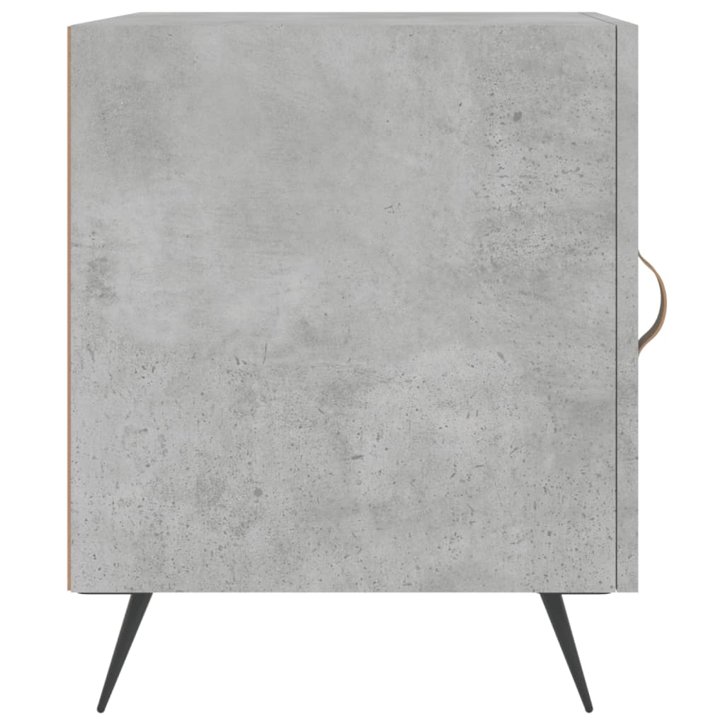 Comodini 2 pz Grigio Cemento 40x40x50 cm in Legno Multistrato 827509